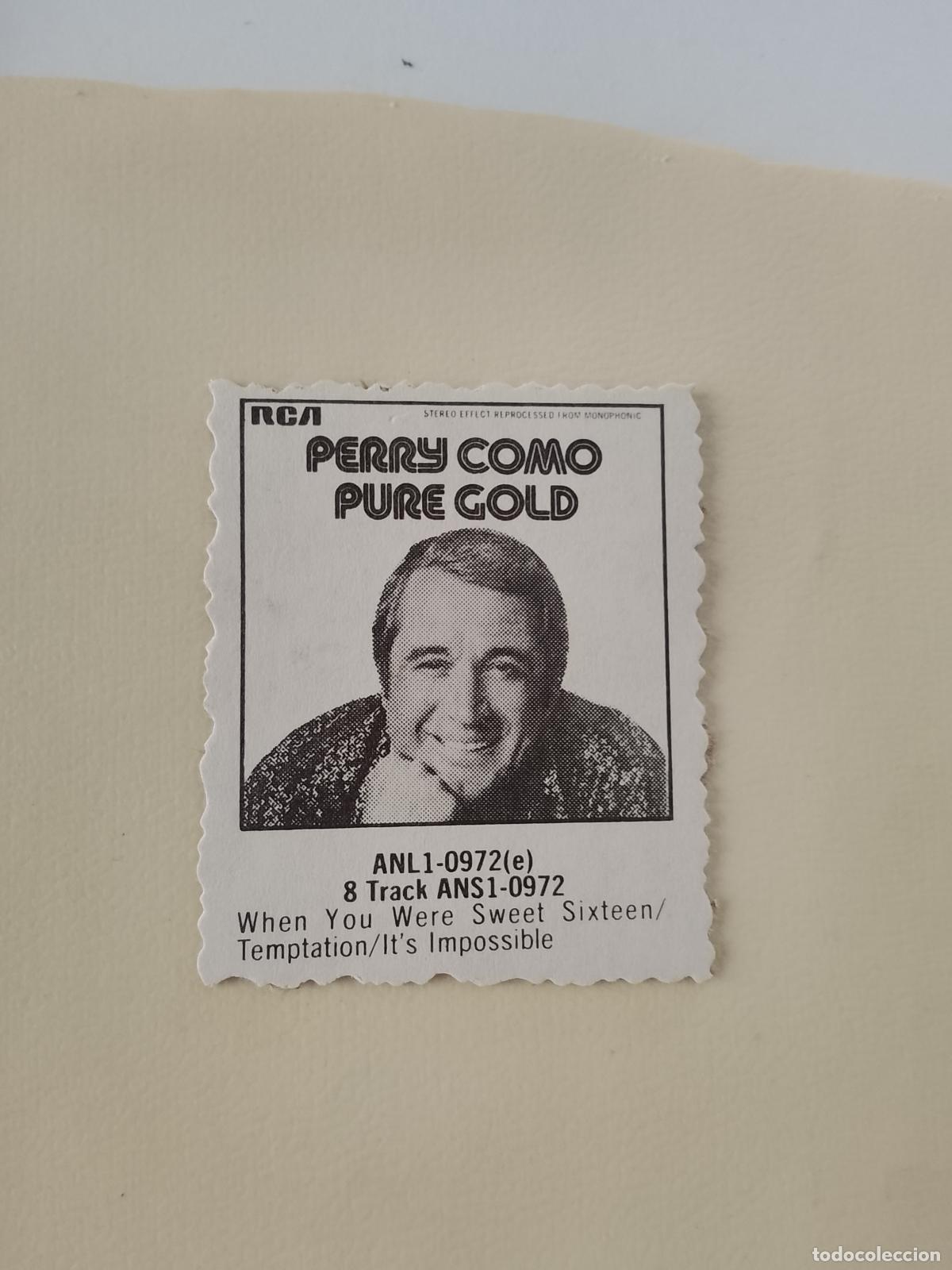 M&uacute;sica de colecci&oacute;n: SIMILAR A CROMO DE CARTON troquelado MUSICA - CANTANTE O GRUPO - PERRY COMO