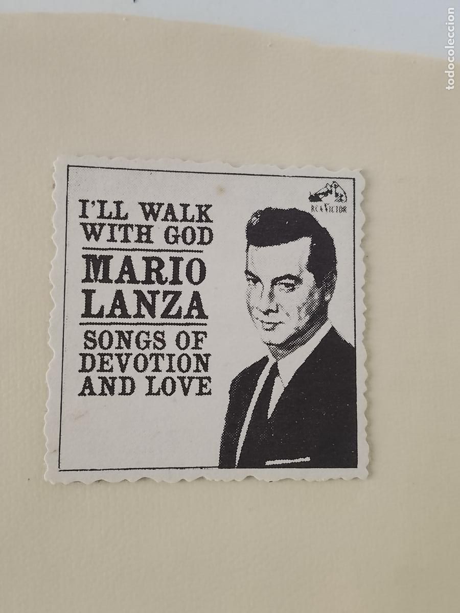 M&uacute;sica de colecci&oacute;n: SIMILAR A CROMO DE CARTON troquelado MUSICA - CANTANTE O GRUPO - MARIO LANZA