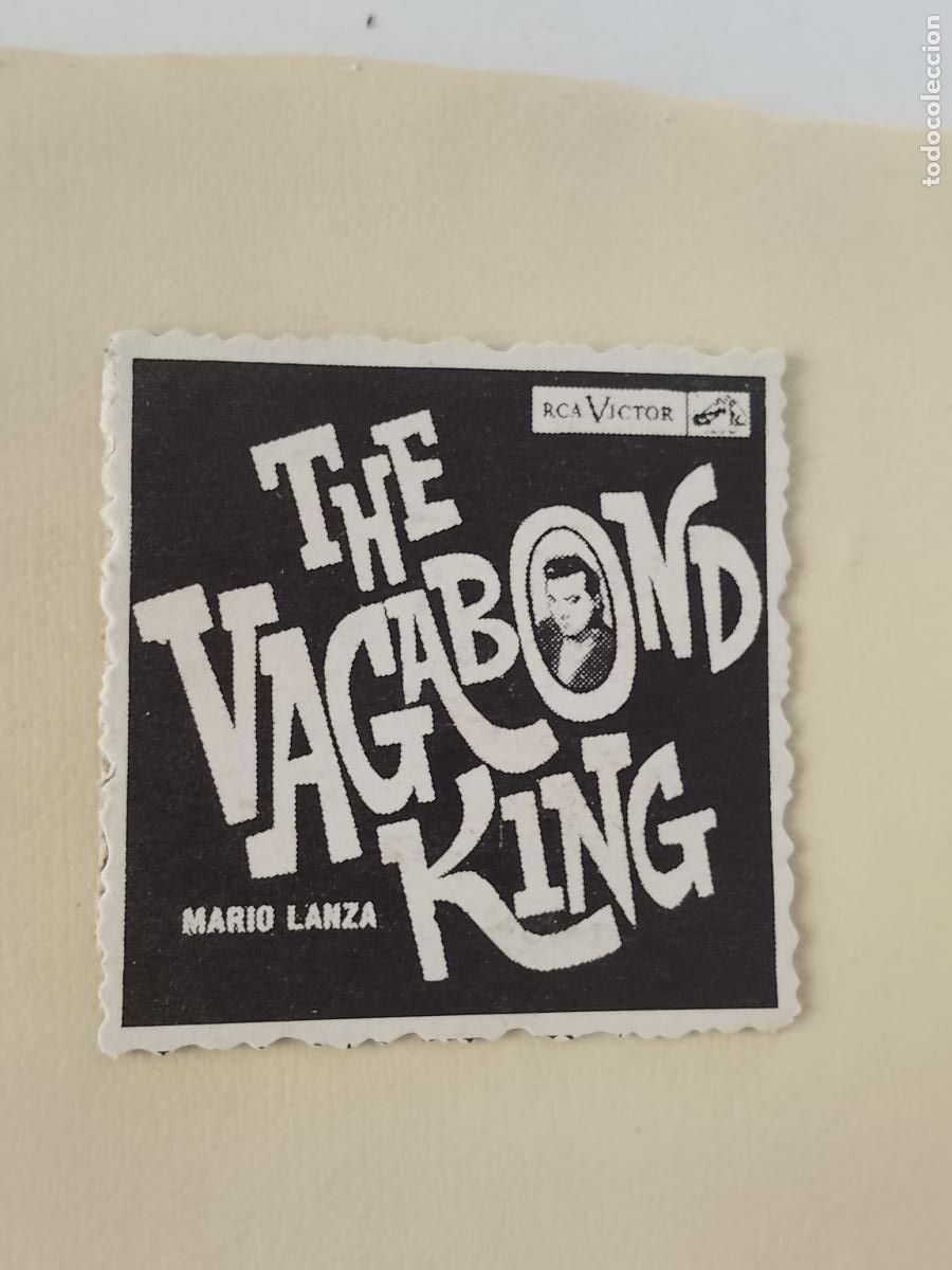 M&uacute;sica de colecci&oacute;n: SIMILAR A CROMO DE CARTON troquelado MUSICA - CANTANTE O GRUPO - MARIO LANZA