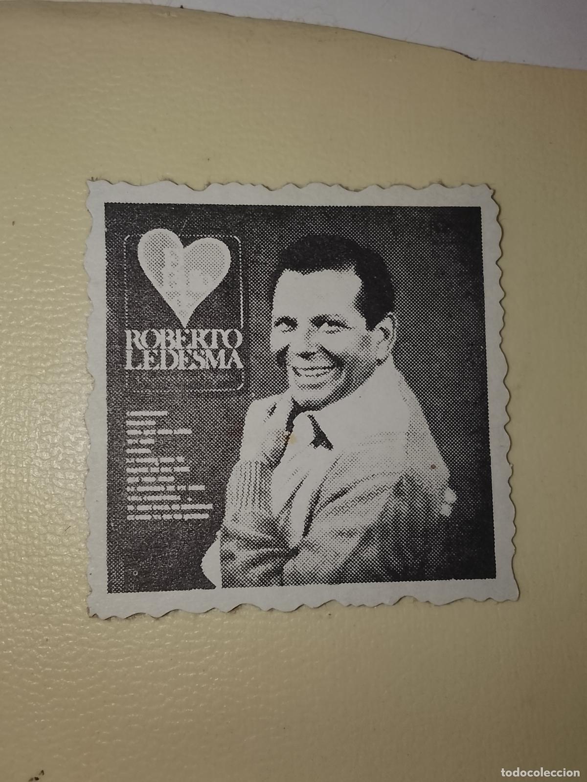 M&uacute;sica de colecci&oacute;n: SIMILAR A CROMO DE CARTON troquelado MUSICA - CANTANTE O GRUPO - ROBERTO LEDESMA