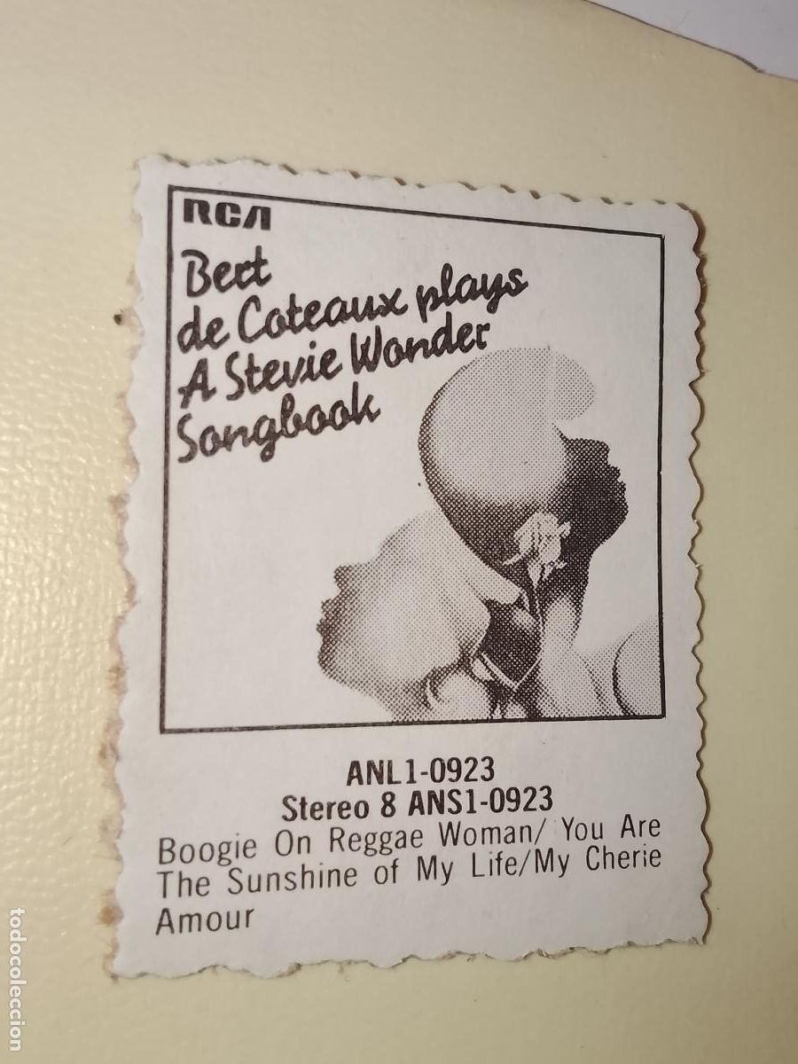 M&uacute;sica de colecci&oacute;n: SIMILAR A CROMO DE CARTON troquelado MUSICA - CANTANTE O GRUPO - RCA BOOGIE
