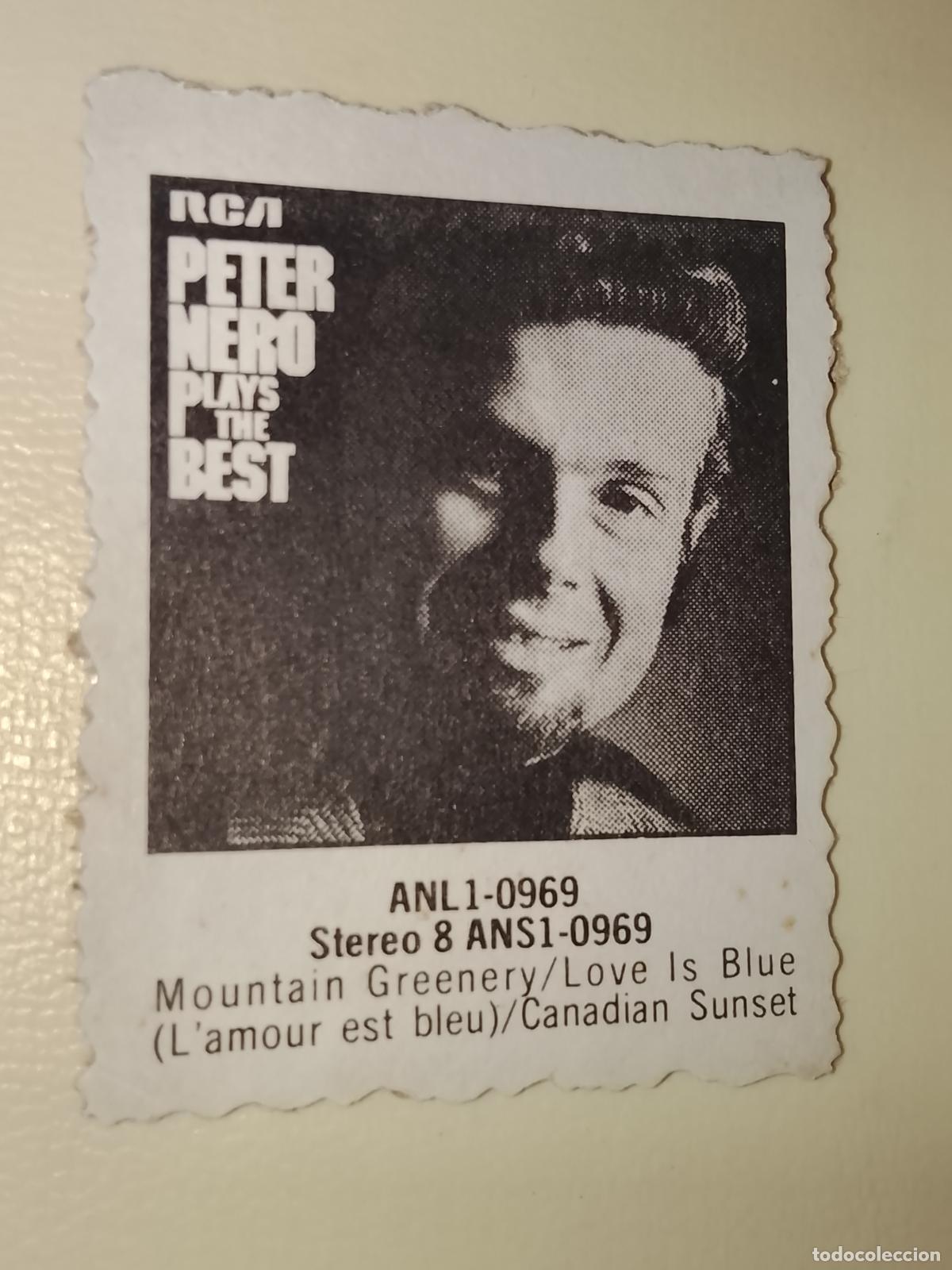 M&uacute;sica de colecci&oacute;n: SIMILAR A CROMO DE CARTON troquelado MUSICA - CANTANTE O GRUPO - PETER NERO