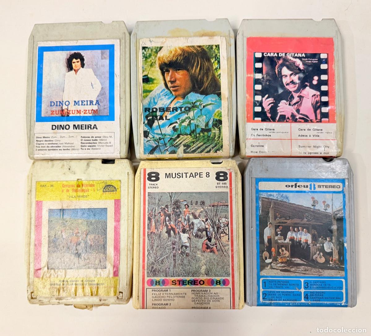 M&uacute;sica de colecci&oacute;n: 6 cartuchos 8 pistas m&uacute;sica portuguesa