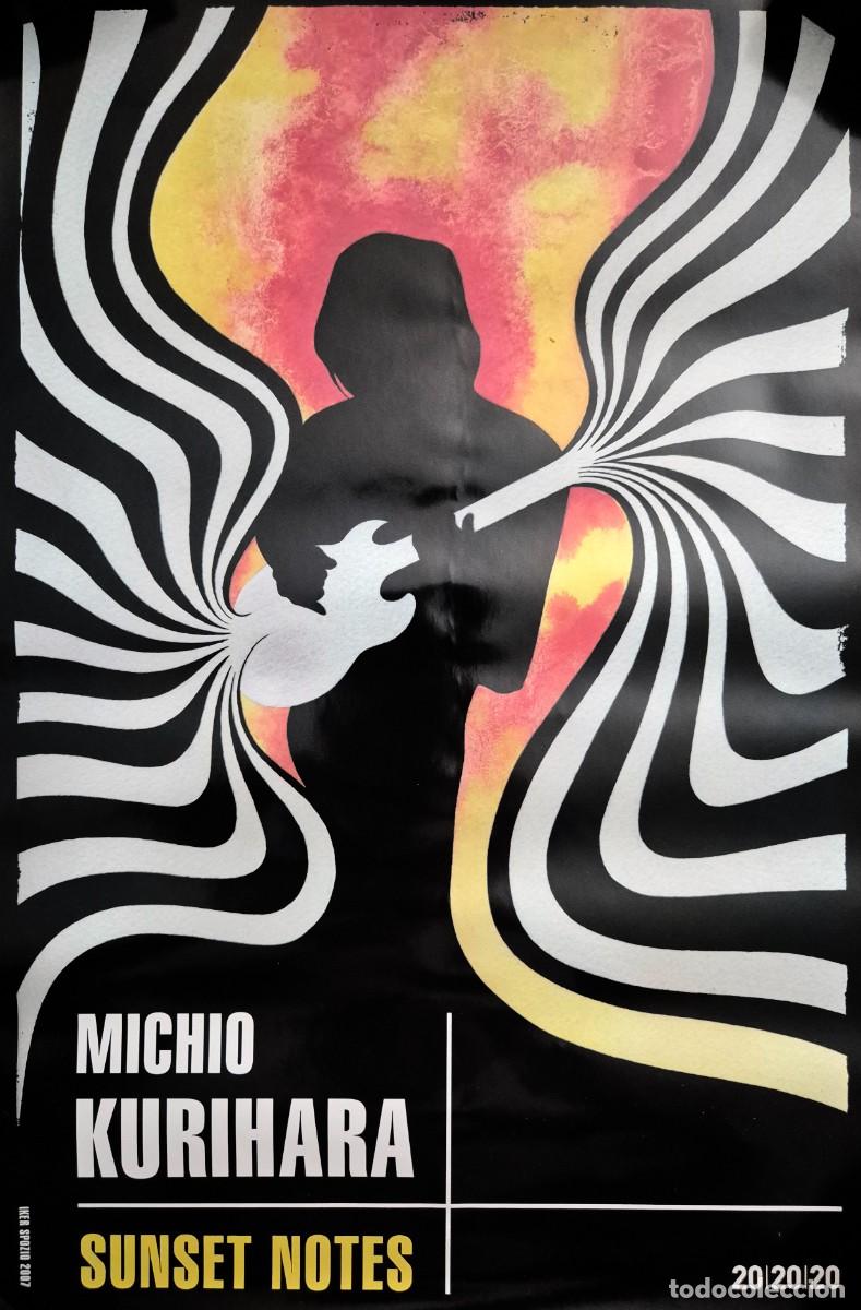 M&uacute;sica de colecci&oacute;n: Michio Kurihara. P&oacute;ster promocional oficial del disco Sunset Notes del guitarrista japon&eacute;s (2007)