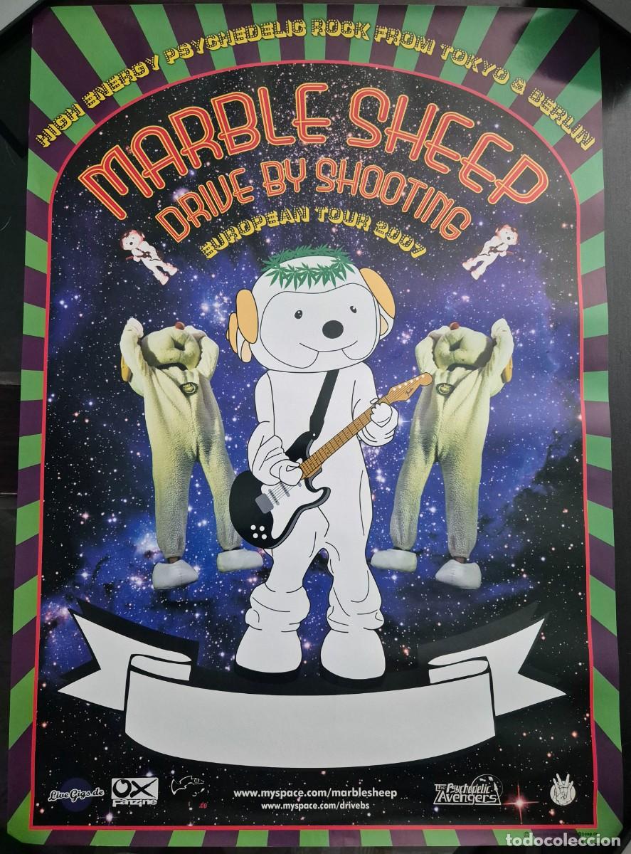 M&uacute;sica de colecci&oacute;n: Marble Sheep. Drive by Shooting. European Tour 2007. P&oacute;ster oficial de la gira del grupo japon&eacute;s