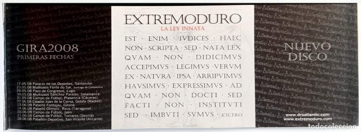 M&uacute;sica de colecci&oacute;n: EXTREMODURO - LA LEY INNATA PROMO ADVERT NUEVO DISCO 2008 RECORTE REVISTA