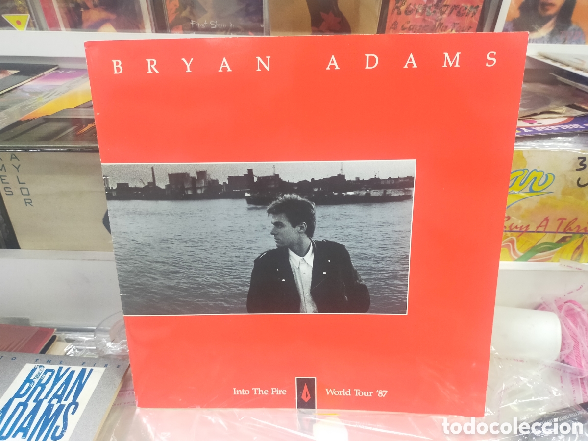 M&uacute;sica de colecci&oacute;n: Bryan Adams libreto into the fire world tour '87 formato lp