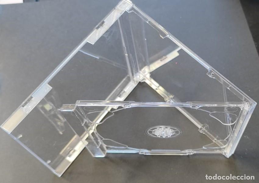 M&uacute;sica de colecci&oacute;n: 25 CAJAS CD JEWEL DOBLES PARA 2 CD - Trasparentes