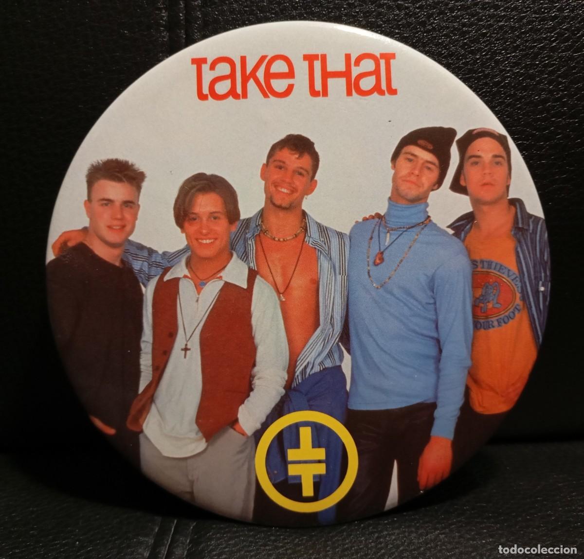 M&uacute;sica de colecci&oacute;n: TAKE THAT - CHAPA GRANDE - PRIMERA EPOCA - SIN USAR - ROBBIE WILLIAMS - GARY BARLOW - MARK OWEN