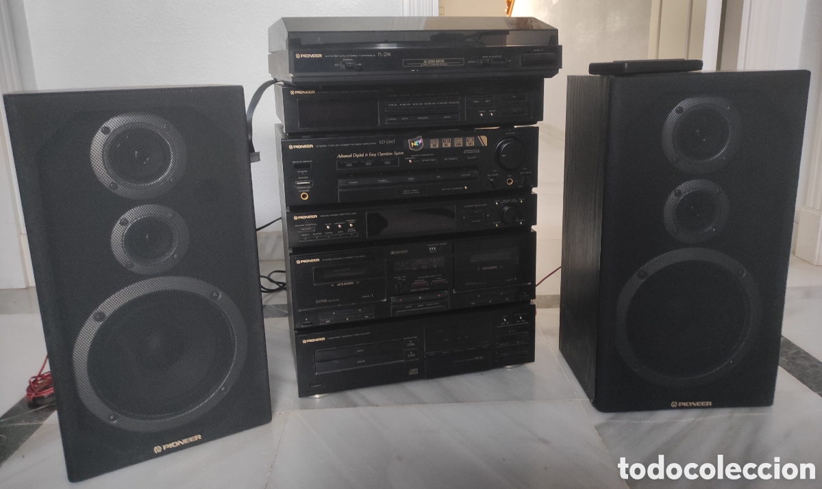 M&uacute;sica de colecci&oacute;n: Equipo Pioner XD-Z84T y PL-Z94 con altavoces
