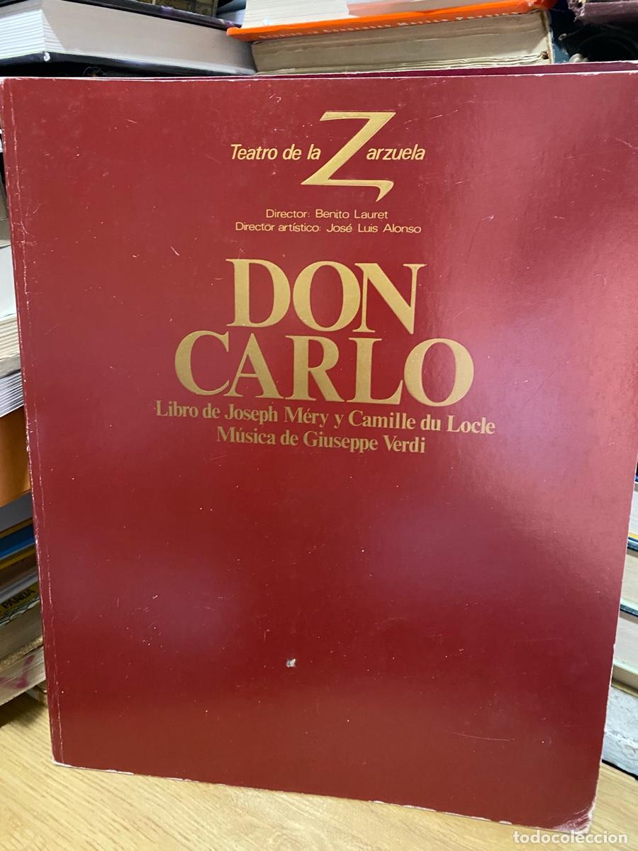 M&uacute;sica de colecci&oacute;n: DON CARLO, TEATRO DE LA ZARZUELA, DIRECTOR BENITO LAURET