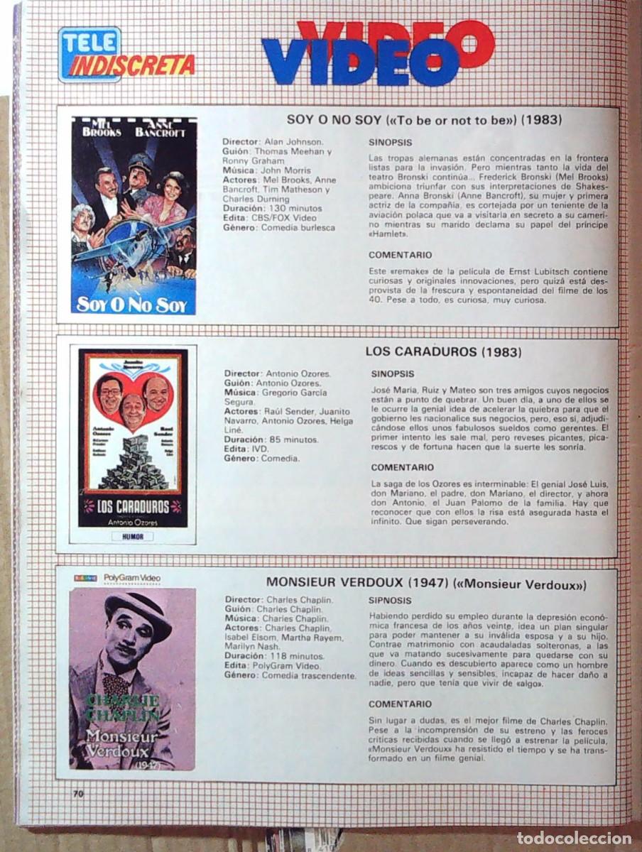 M&uacute;sica de colecci&oacute;n: NOVEDADES EN VHS CHAPLIN LOS CARADUROS MEL BROOKS SOY O NO SOY