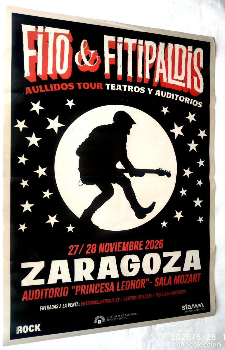 M&uacute;sica de colecci&oacute;n: FITO & FITIPALDIS. P&Oacute;STER 70 x 100 cms. 27/28 NOVIEMBRE 2026.