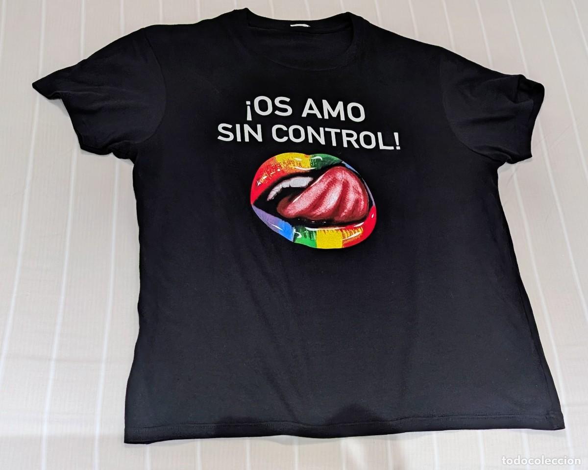 M&uacute;sica de colecci&oacute;n: CAMISETA - MONICA NARANJO - OS AMO SIN CONTROL - CON COLORES LGTB - PERTENECE A UN TOUR - TALLA L