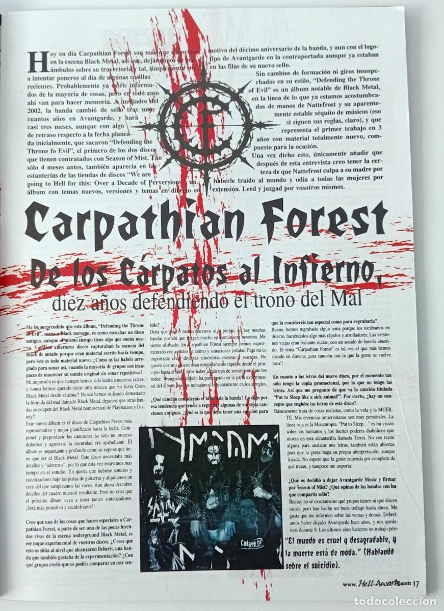 M&uacute;sica de colecci&oacute;n: MAGAZINE CLIPPINGS CARPATHIAN FOREST P&Aacute;GINAS DE REVISTA