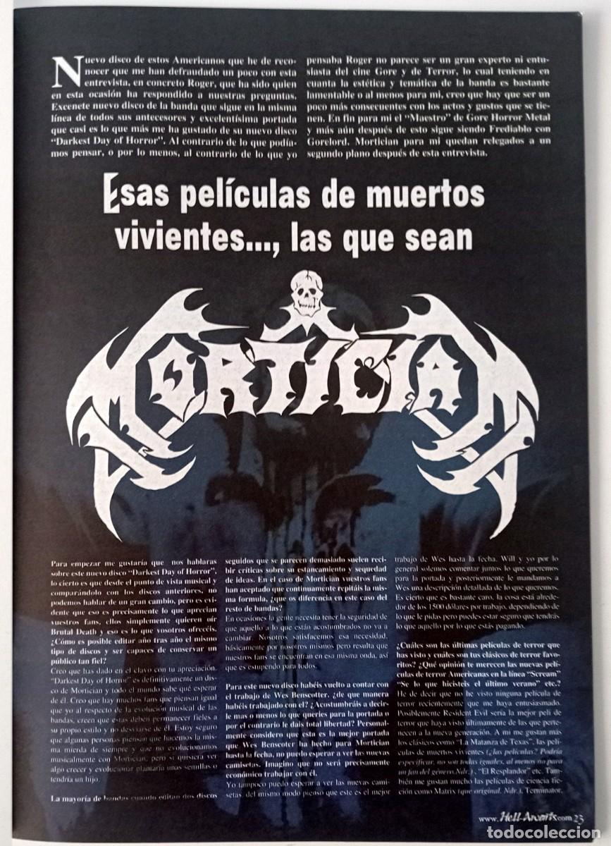 M&uacute;sica de colecci&oacute;n: MAGAZINE CLIPPINGS MORTICIAN ENTREVISTA P&Aacute;GINAS DE REVISTA