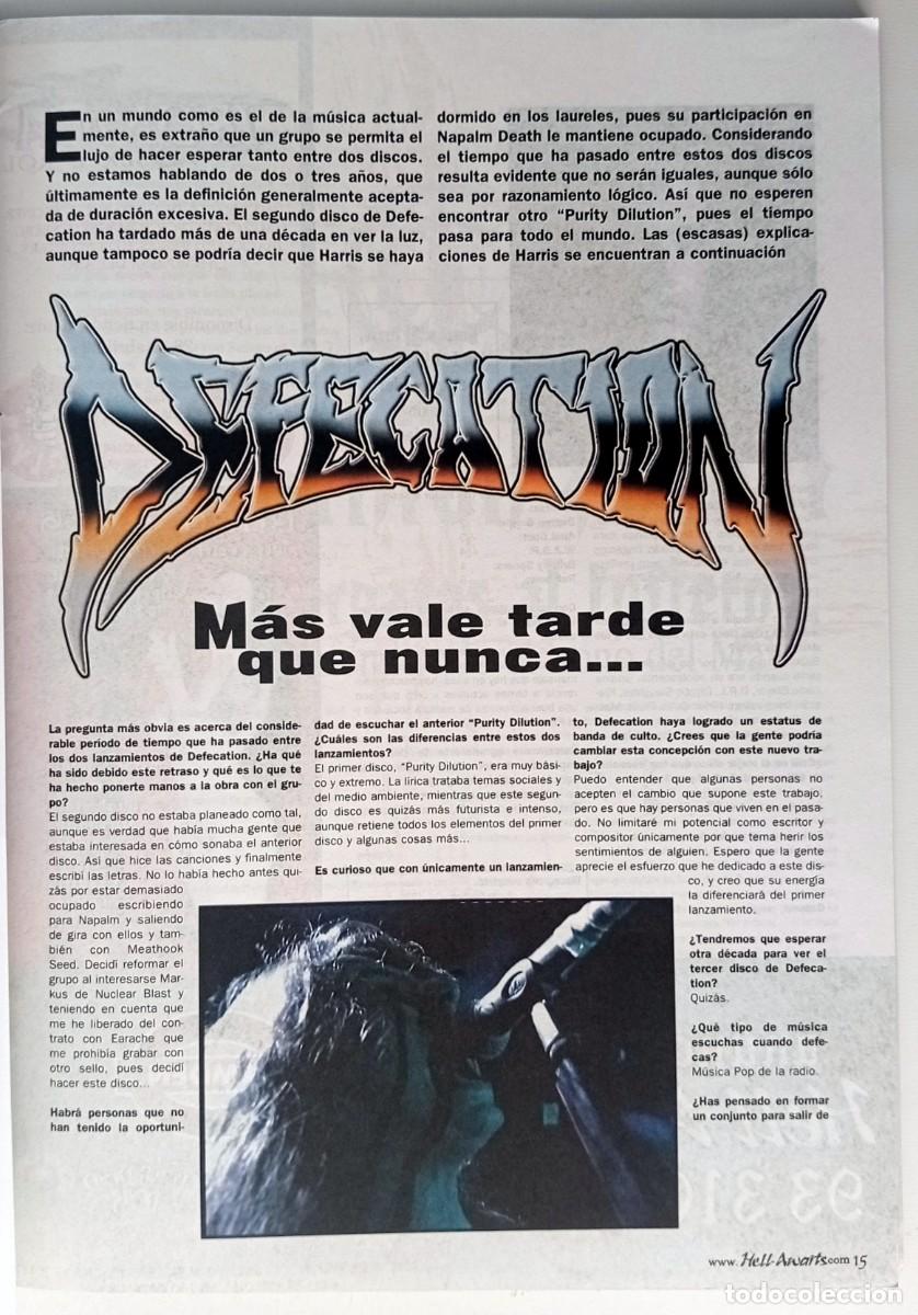 Musique de collection: MAGAZINE CLIPPINGS DEFECATION P&Aacute;GINAS DE REVISTA