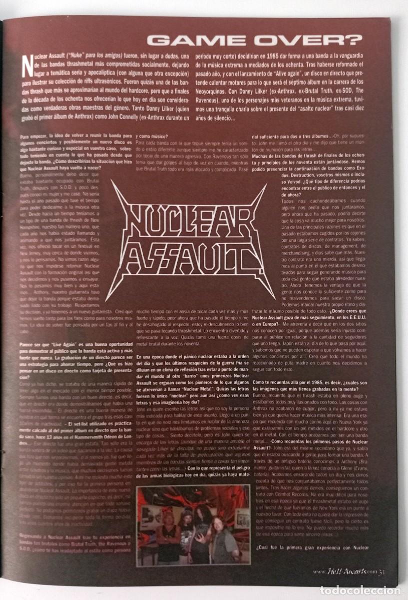 M&uacute;sica de colecci&oacute;n: MAGAZINE CLIPPINGS NUCLEAR ASSAULT P&Aacute;GINAS DE REVISTA