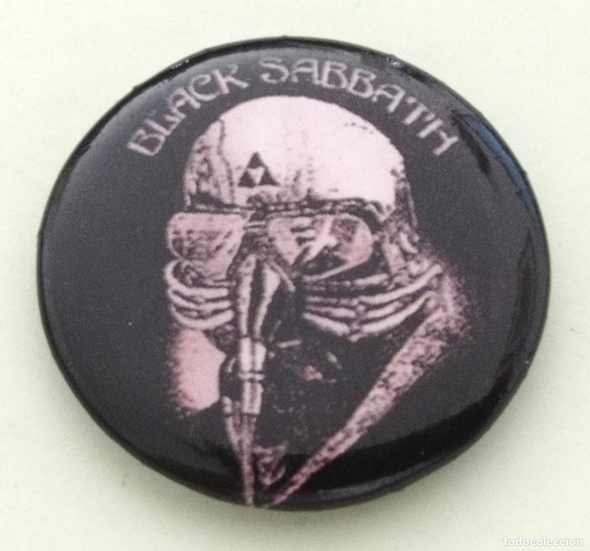 M&uacute;sica de colecci&oacute;n: CHAPA/BADGE (DE AGUJA) DE BLACK SABBATH (2,5cm Di&aacute;metro)