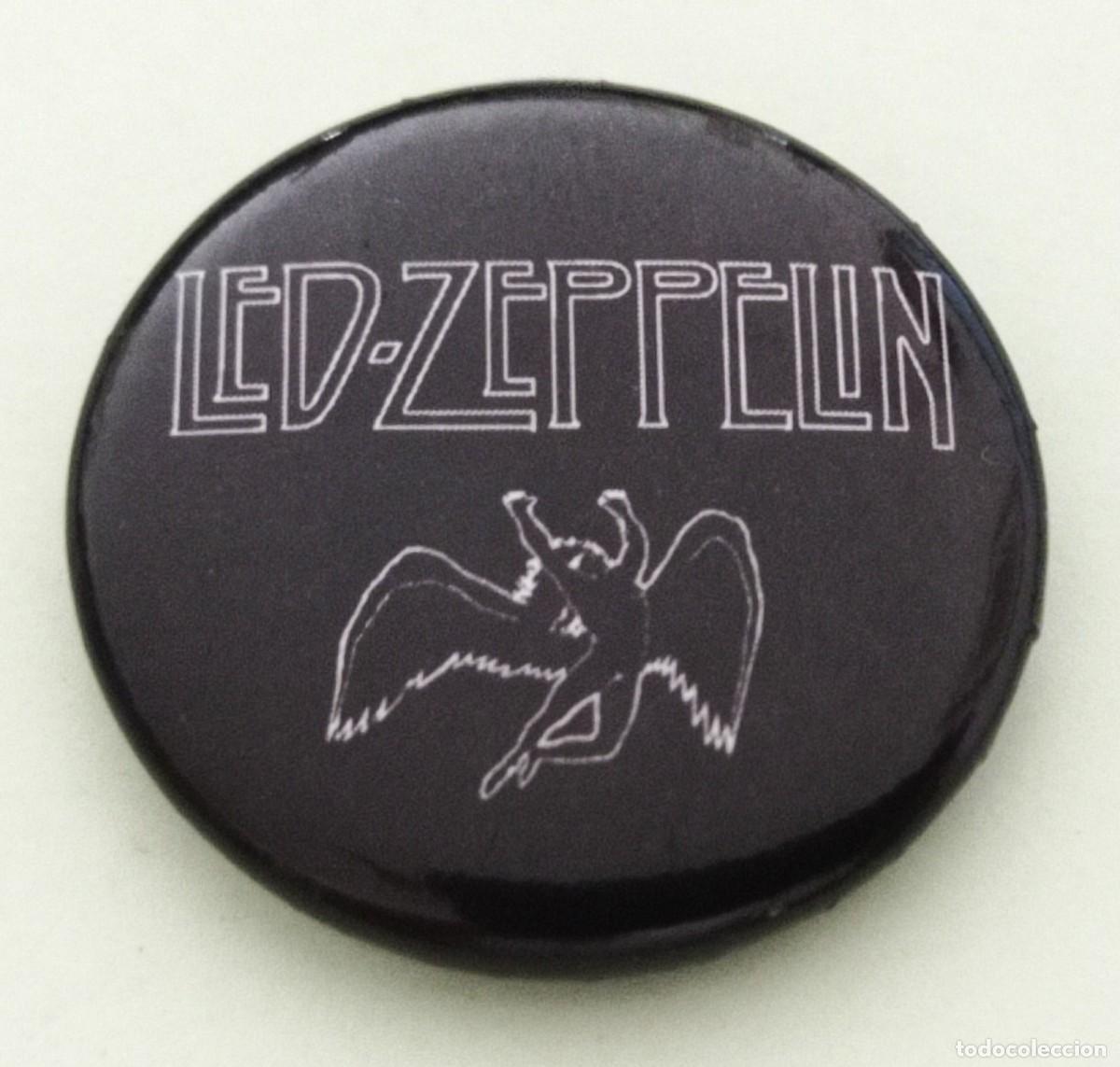 M&uacute;sica de colecci&oacute;n: CHAPA/BADGE (DE AGUJA) DE LED-ZEPPELIN (2,5cm Di&aacute;metro)