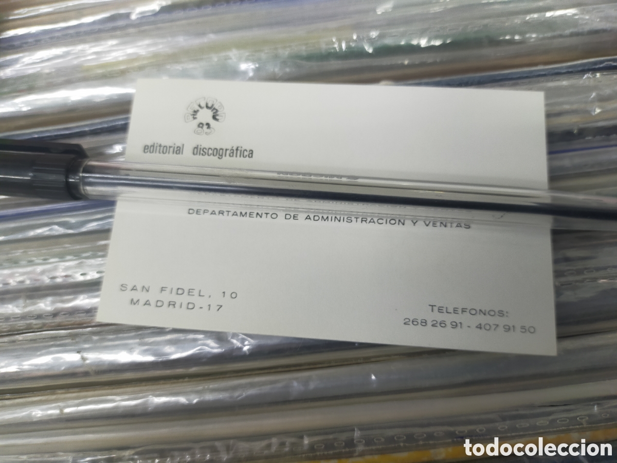 M&uacute;sica de colecci&oacute;n: Tarjeta de visita record 83