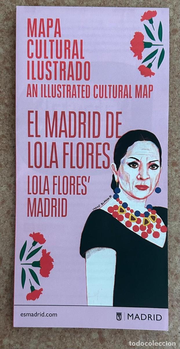 M&uacute;sica de colecci&oacute;n: EL MADRID DE LOLA FLORES - MAPA CULTURAL ILUSTRADO -DESPLEGABLE