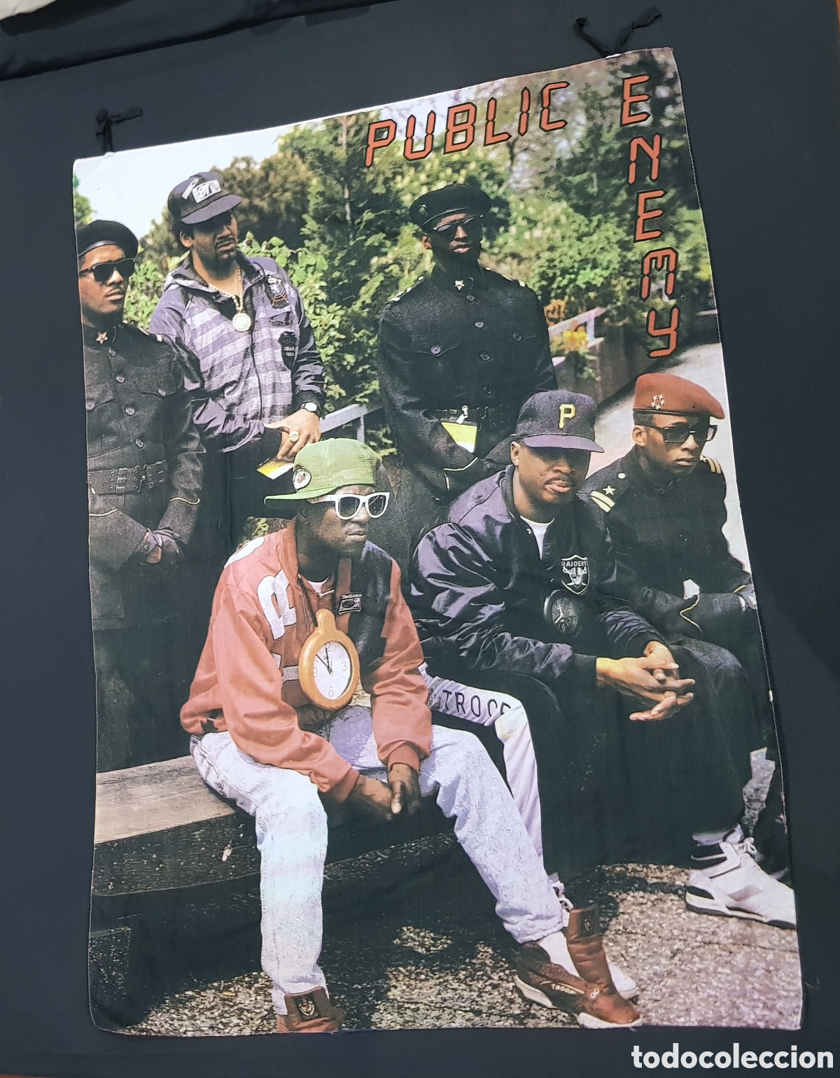 M&uacute;sica de colecci&oacute;n: BANDERA PUBLIC ENEMY 140 x 100 CMS APROX. RAP HIP-HOP A&Ntilde;OS 80 / 90