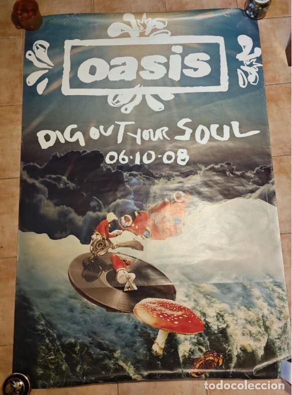 M&uacute;sica de colecci&oacute;n: P&oacute;ster promocional oficial de la gira &ldquo;Dig Out Your Soul&rdquo; de Oasis (2008)