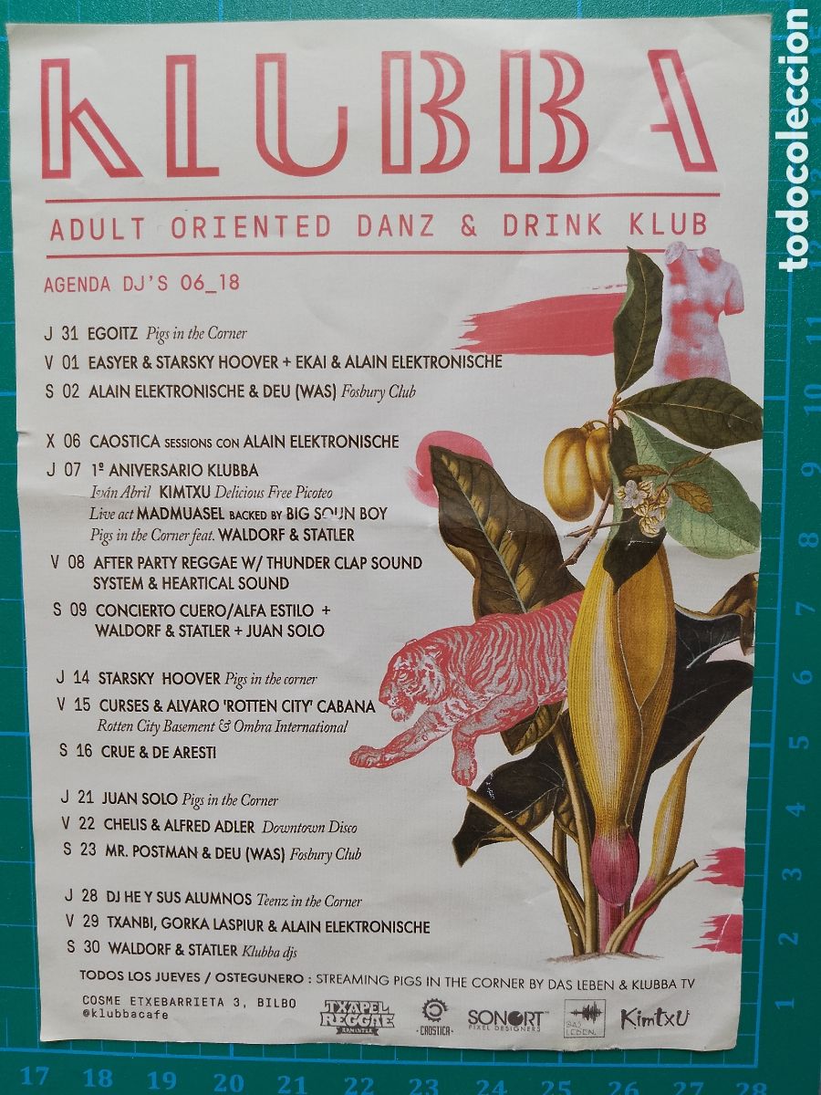 M&uacute;sica de colecci&oacute;n: KLUBBA BILBAO - FLYER 2018 -