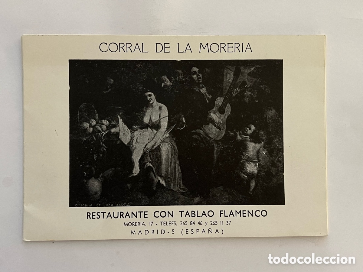 M&uacute;sica de colecci&oacute;n: CORRAL DE LA MORERIA. LUCERO TENA - Primera Figura Internacional. Madrid (h.1960?)
