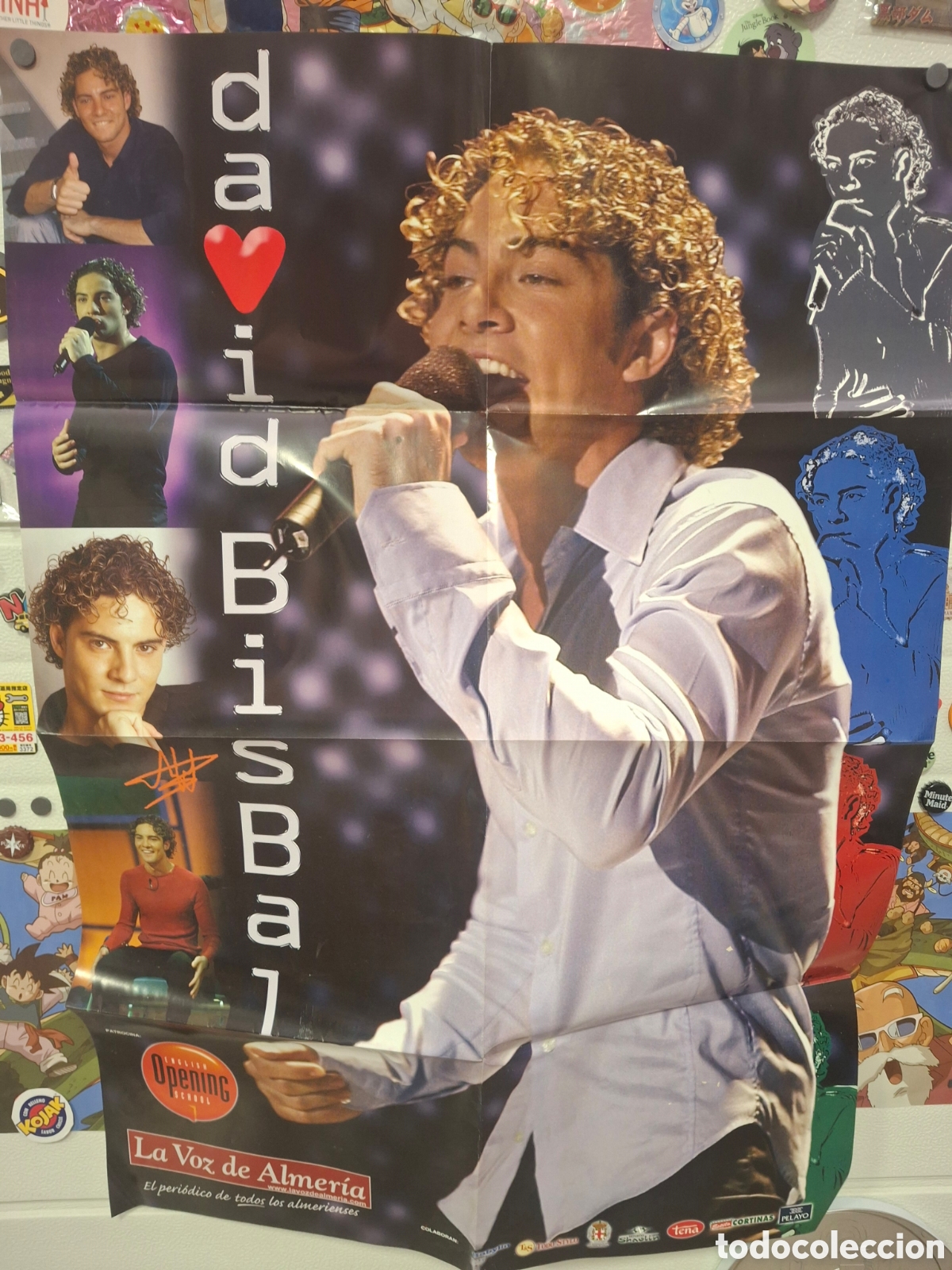 M&uacute;sica de colecci&oacute;n: DAVID BISBAL POSTER OPERACION TRIUNFO ENORM LA VOZ DE ALMERIA SIN USAR NUEVO