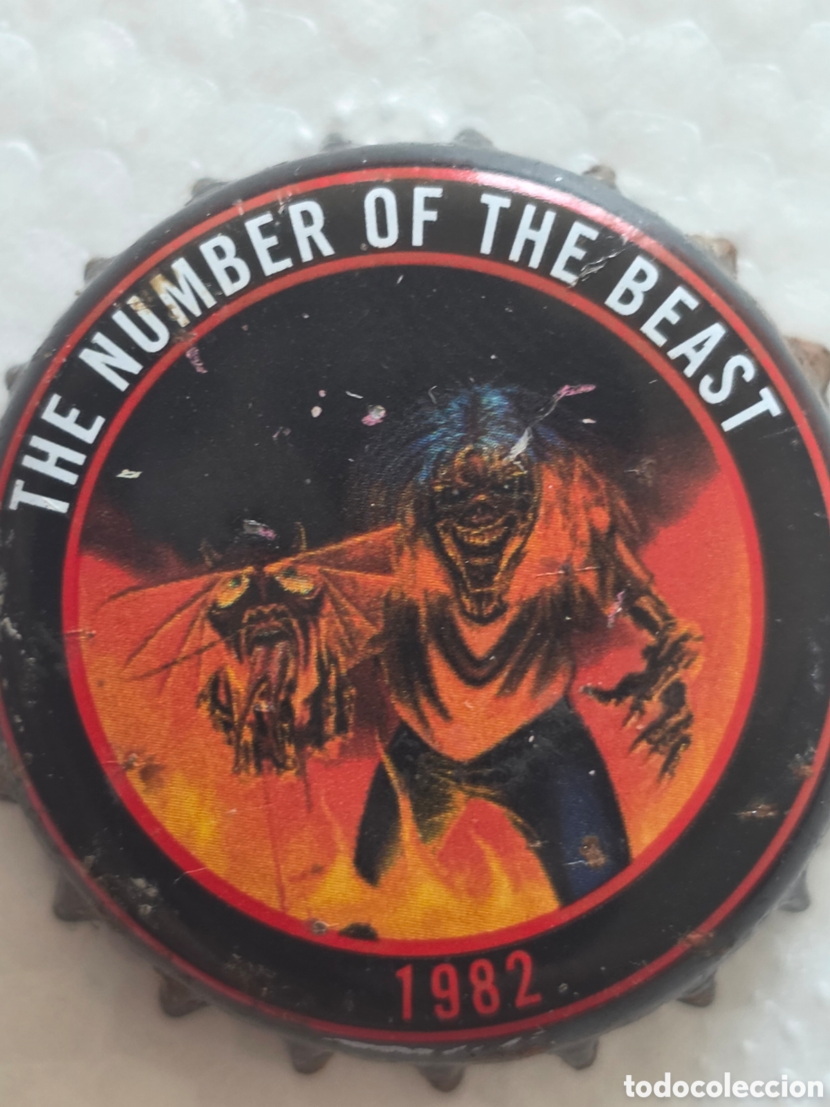 Musique de collection: CHAPA DE CERVEZA BANDA IRON MAIDEN