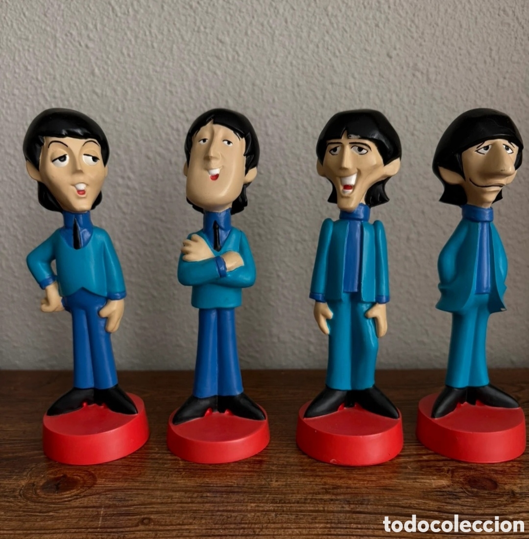 M&uacute;sica de colecci&oacute;n: The Beatles: set de figuras cartoons de fina cer&aacute;mica para regalar o coleccionar