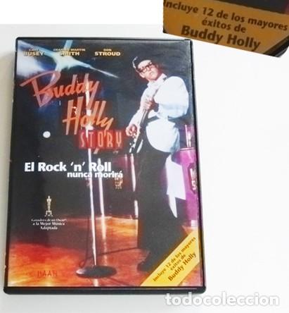 M&uacute;sica de colecci&oacute;n: DVD BUDDY HIOLLY STORY EL ROCK N ROLL NUNCA MORIR&Aacute; PEL&Iacute;CULA HECHO REAL BIOGR&Aacute;FICA M&Uacute;SICA &Iacute;DOLO BUSEY