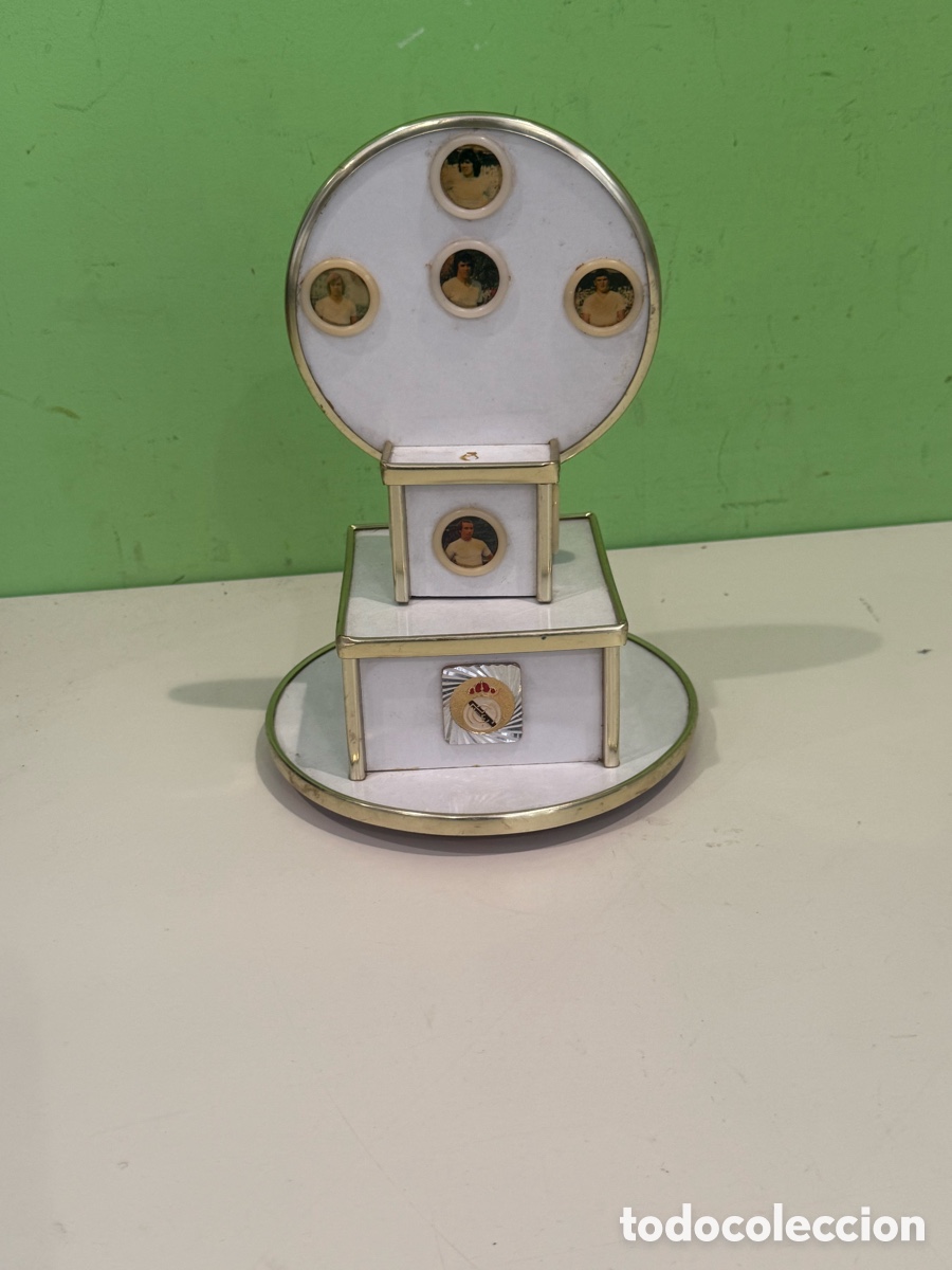 M&uacute;sica de colecci&oacute;n: Caja musical Lador Suiza Real Madrid giratoria a&ntilde;os 70