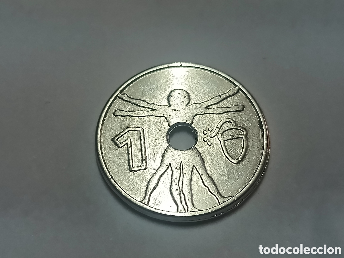 M&uacute;sica de colecci&oacute;n: TOKEN MONEDA FICHA UNA BELLOTA DE LA GIRA LA LEY INNATA DE EXTREMODURO