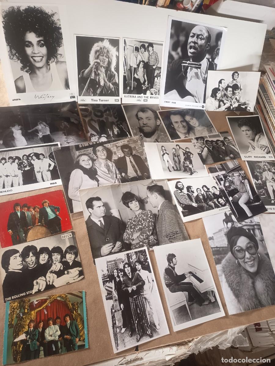 M&uacute;sica de colecci&oacute;n: LOTE DE FOTOS Y POSTALES DE ARTISTAS MUSICALES