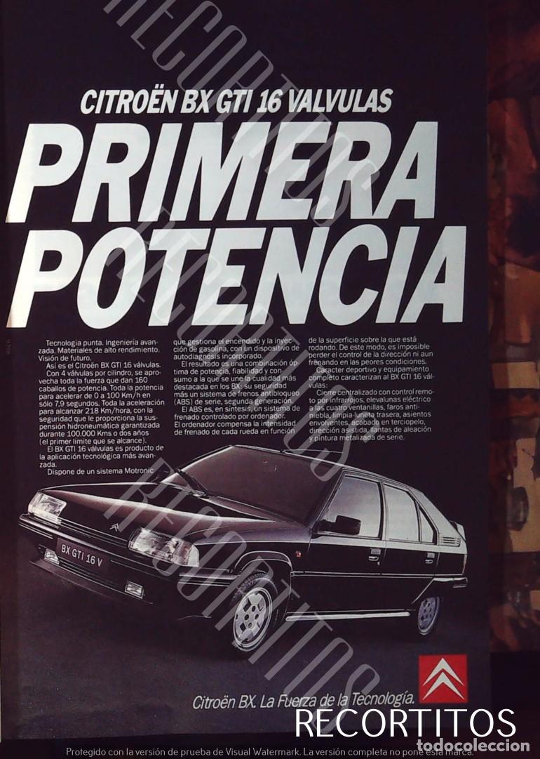 M&uacute;sica de colecci&oacute;n: CITROEN BX ANUNCIO PUBLICIDAD