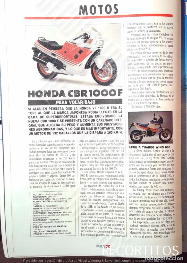 M&uacute;sica de colecci&oacute;n: HONDA CBR 1000 F MOTO