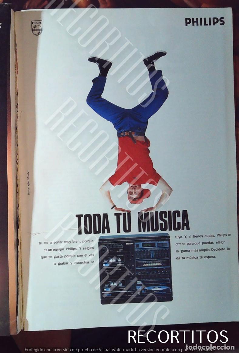 M&uacute;sica de colecci&oacute;n: PHILIPS MINICADENA MUSICA ANUNCIO PUBLICIDAD