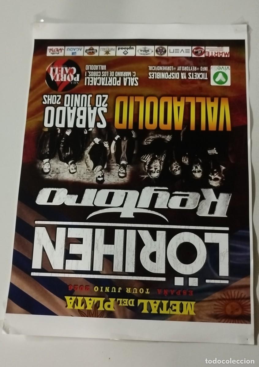 M&uacute;sica de colecci&oacute;n: Poster concierto Lorihen Rey Toro en Valladolid (A3)
