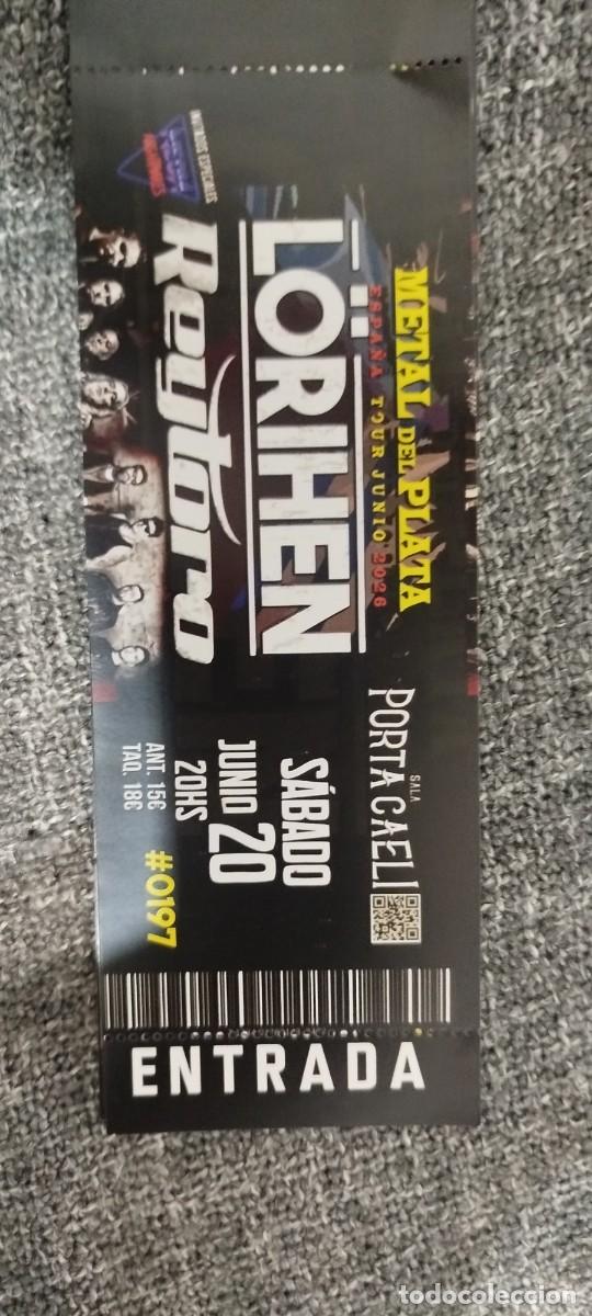 M&uacute;sica de colecci&oacute;n: Entrada concierto Lorihen Rey Toro en Valladolid