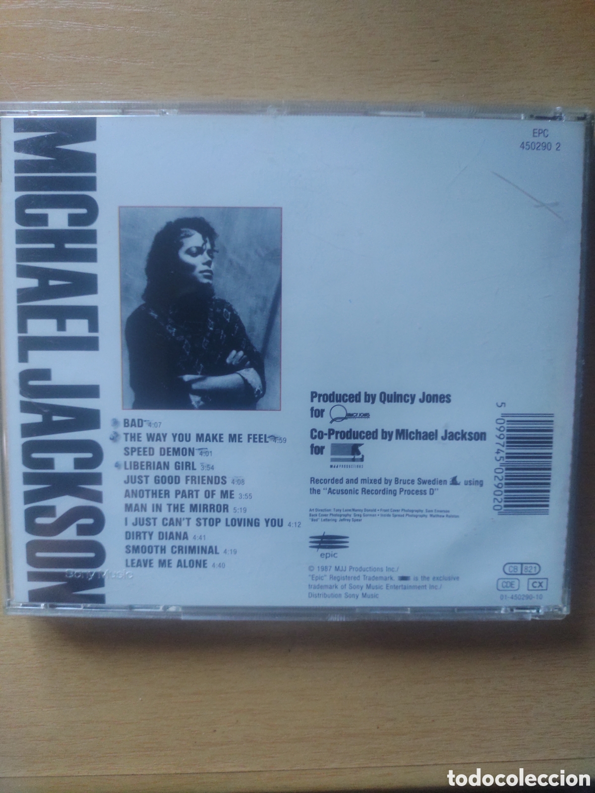 M&uacute;sica de colecci&oacute;n: Caja CD Vac&iacute;a Michael Jackson - Bad - Foto 2