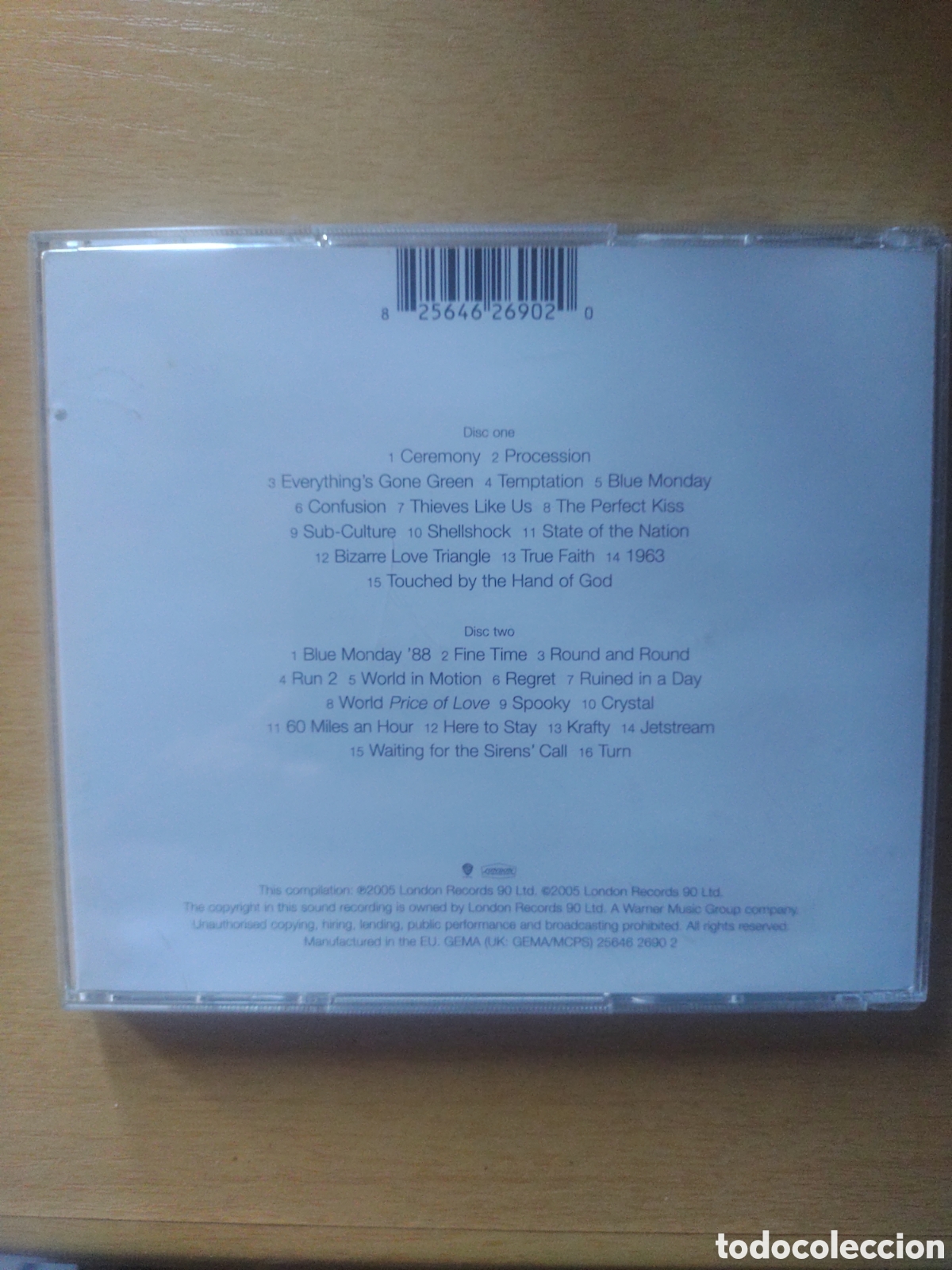 M&uacute;sica de colecci&oacute;n: Caja CD Vac&iacute;a New Order -Singles - Foto 2