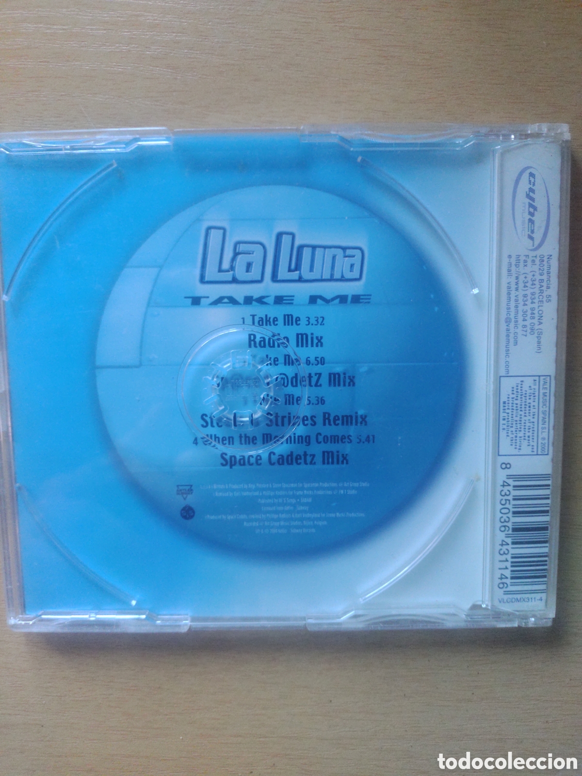 M&uacute;sica de colecci&oacute;n: Caja CD Vac&iacute;a La Luna - Take Me - Foto 2