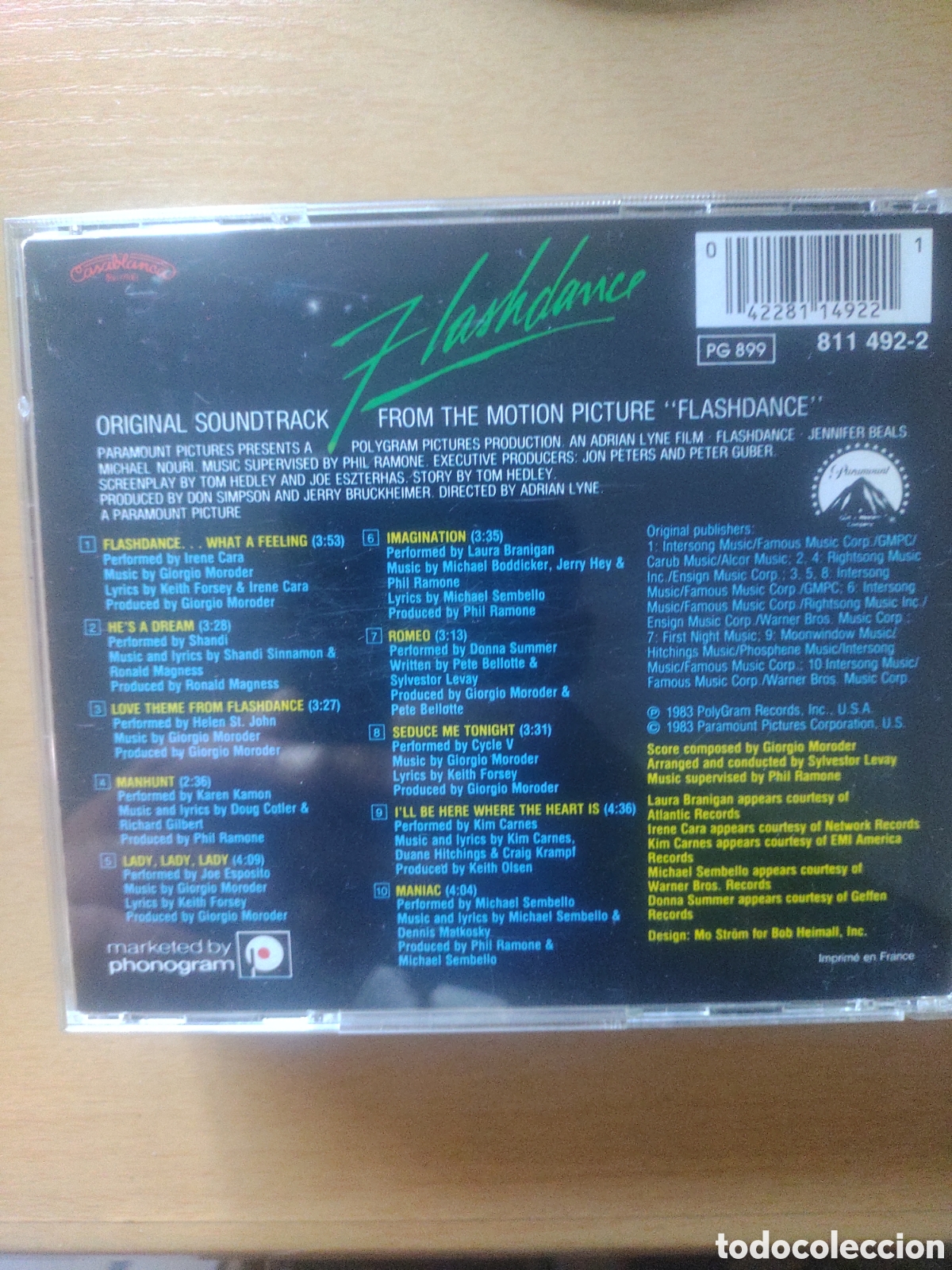 M&uacute;sica de colecci&oacute;n: Caja CD Vacia Flashdance - Foto 2