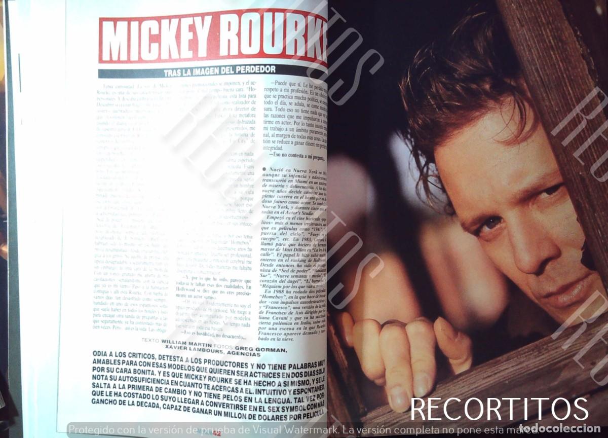 M&uacute;sica de colecci&oacute;n: mickey rourke el duro sexy coleccion de pin ups