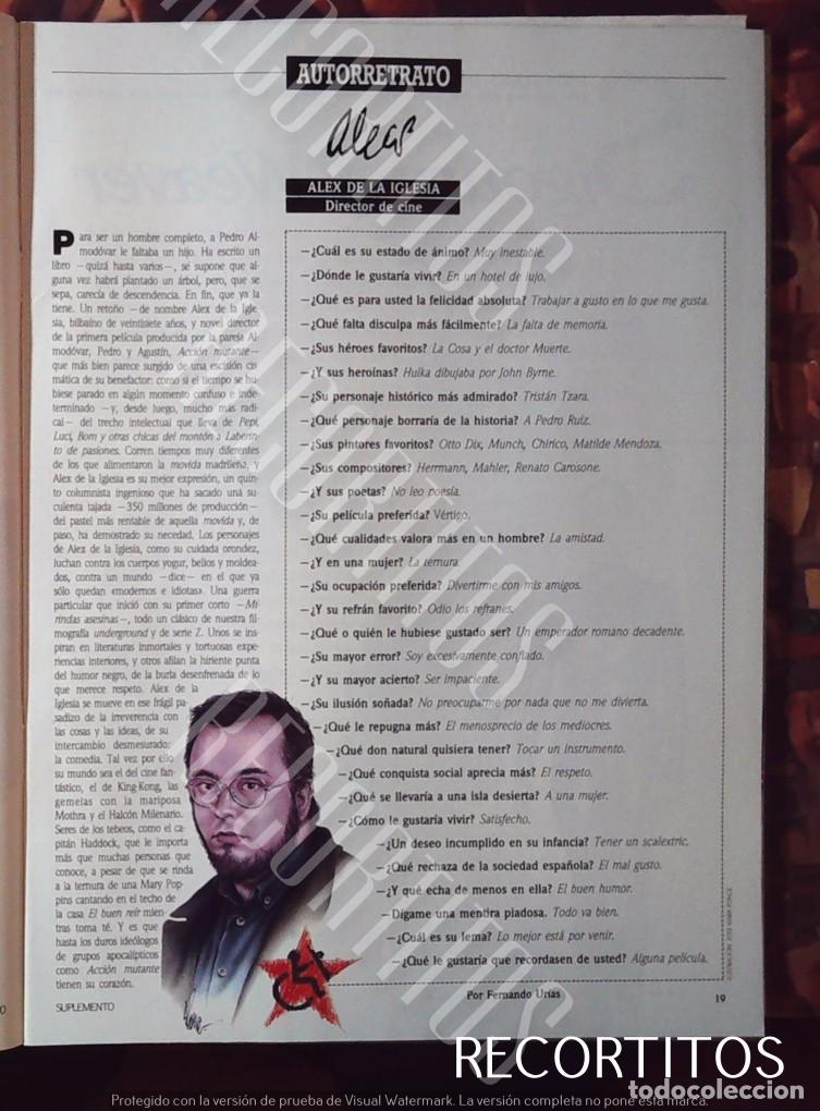 M&uacute;sica de colecci&oacute;n: alex de la iglesia autorretrato