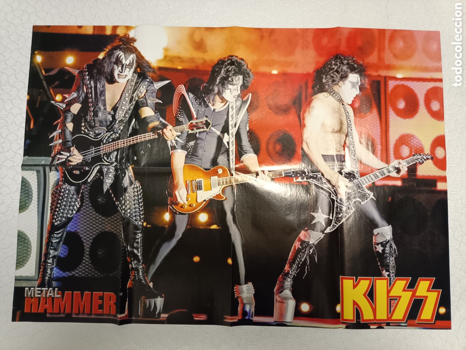 M&uacute;sica de colecci&oacute;n: DOBLE P&Oacute;STER GIGANTE KISS CHILDREN OF BODOM DE LA REVISTA METAL HAMMER 82 x 58 CM NUEVO SIN USAR cp