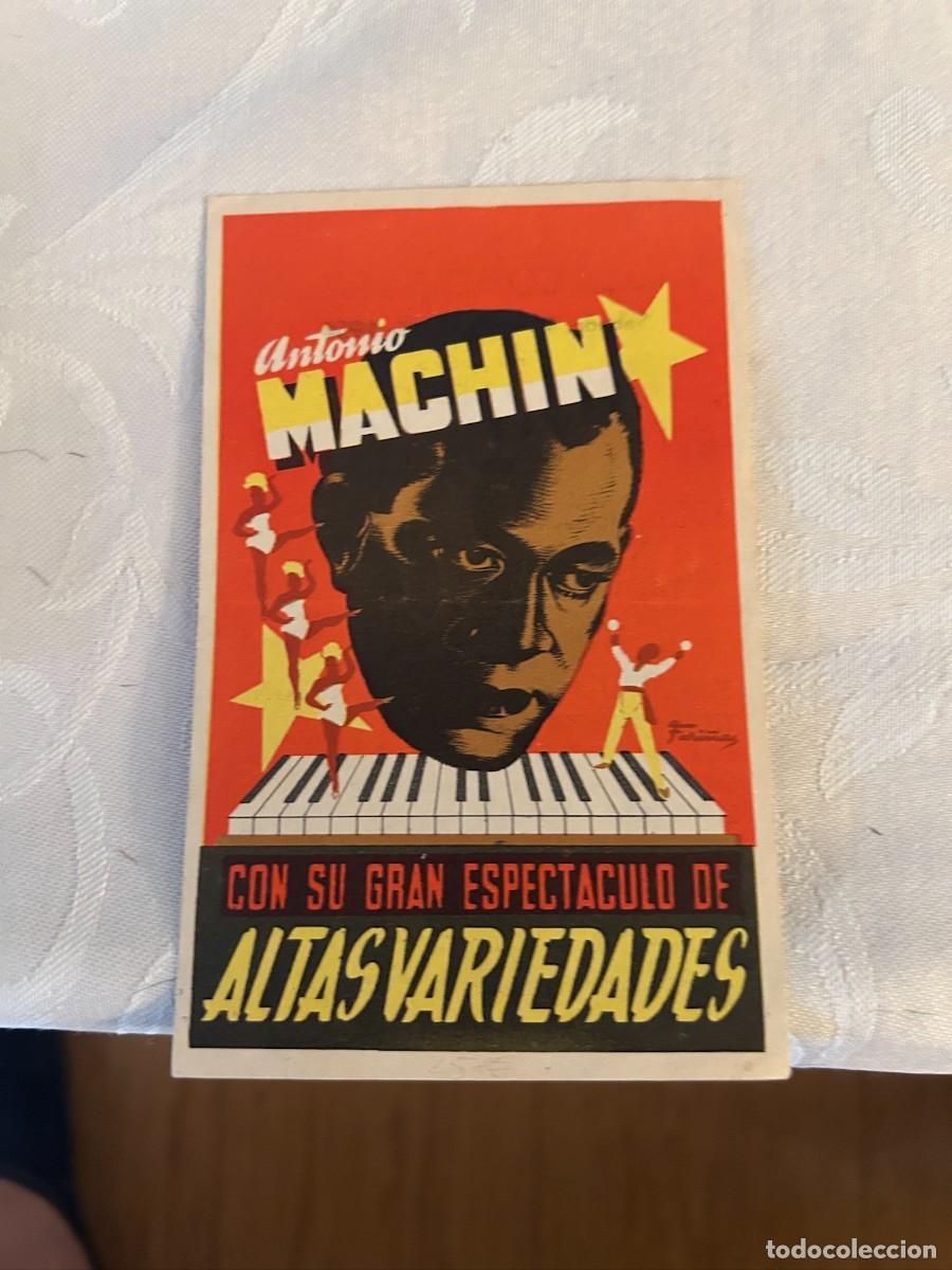 M&uacute;sica de colecci&oacute;n: ANTONIO MACHIN ALTAS VARIEDADES TEATRO LAS CORTES SAN FERNANDO BUEN ESTADO 470